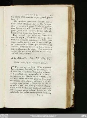 Utrùm liceat falsam Religionem simulare.