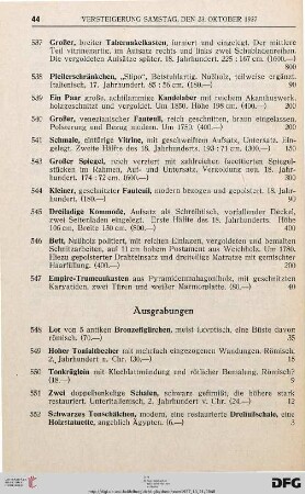Ausgrabungen (Nr. 548-583)