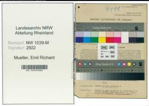 Entnazifizierung Emil Richard Mueller , geb. 02.10.1895 (Beamter)