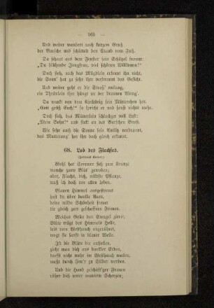 68. Lob des Flachses.