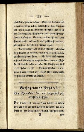 Sechszehntes Kapitel. - Zwanzigstes Kapitel.