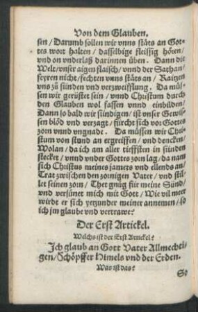 Der Erst Artickel.