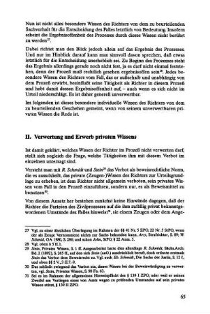 II. Verwertung und Erwerb privaten Wissens
