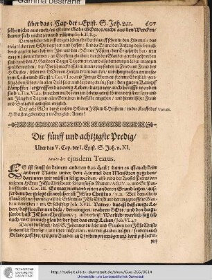 Die fünff und achtzigste Predig