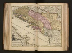 Nouvêlle Carte du Royaume de Dalmacie : Divisé en ses Comtés, Territoires, etc la Morlaquie, la Bosnie, et la Servie, Partie de la Hongrie, Croatie, Albanie, Istrie, & du Roye. de Naples