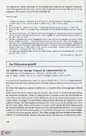 Zur Diskussion gestellt