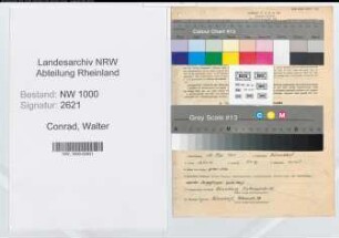 Entnazifizierung Walter Conrad, geb. 15.05.1901 (Kaufm.Angest.)