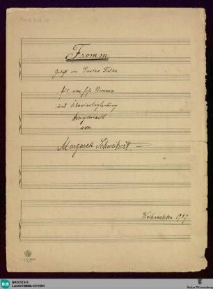 Fromm - Mus. Hs. 1418,27 : V, pf; D|b; KauS p.111