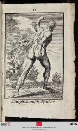 Tab. G Burghesianisch Fechter [(nach F. Perrier: Segmenta nobilium signorum e statuarum (1638), Tafel 29)]