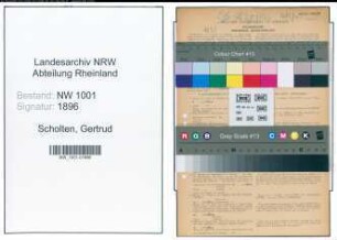 Entnazifizierung Gertrud Scholten, geb. 31.12.1912 ()