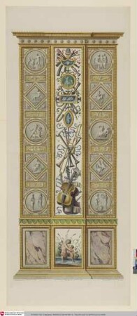 [Loggie di Rafaele nel Vaticano, Parte terza, Taf. 3: Äußerer Pilaster Loggia VII (Pfeiler mit musikalischen instrumenten)]
