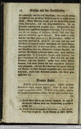 Neunte Fabel