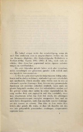 Die Bedauye-Sprache in Nordost-Afrika. 1