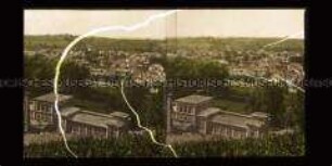 Blick über Badehaus und Stadt, Bad Soden