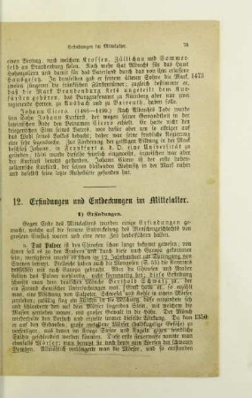 12. Erfindungen und Entdeckungen im Mittelalter