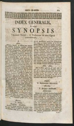 Index Generalis