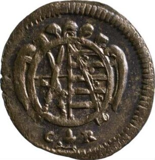 Münze, Pfennig, 1677