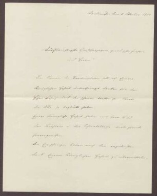 Schreiben von Sophie Sautier an die Großherzogin Luise; Dank für einen Besuch der Großherzogin im Lazarett und Berichte über weitere Besucher