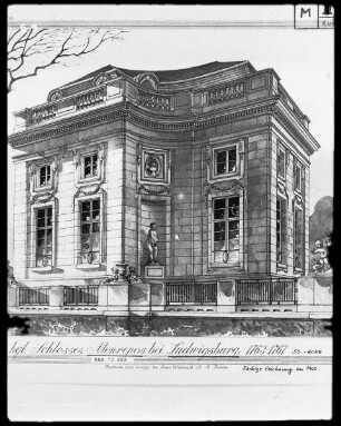 Ludwigsburg-Eglosheim, Südost-Ansicht von Schloss Monrepos