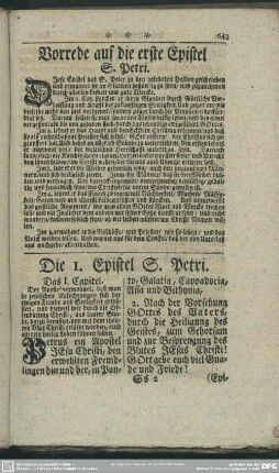 Vorrede auf die erste Epistel S. Petri