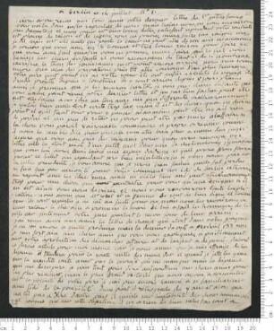 Brief von Marie-Anne Chamisso  an Hippolyte de Chamisso
