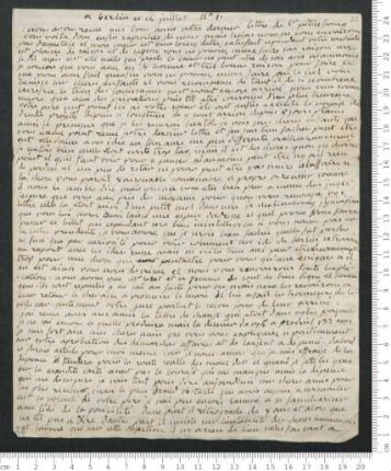 Brief von Marie-Anne Chamisso <Comtesse de> an Hippolyte de Chamisso