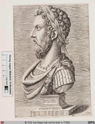 Bildnis ROM: Antoninus Pius, 15. römischer Kaiser 138-161 (eig. Titus Aelius Hadrianus Antoninus)