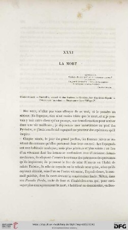 XXXI. La mort