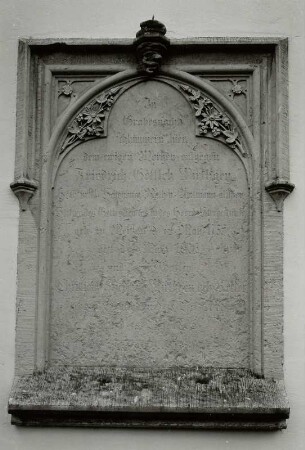 Wandgrabmal für Friedrich Gottlob Wirthgen (gestorben 1806)