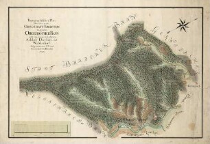 Topographischer Plan über den in der Gravschaft Eberstein liegenden Oberzrother Bann nebst dem darinn befindlichen Schloß Eberstein und Wahlenhof