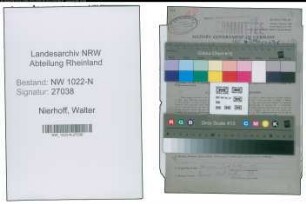 Entnazifizierung Walter Nierhoff , geb. 04.06.1904 ()
