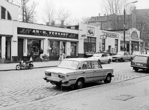 Dresden-Plauen, Chemnitzer Straße (ehem. F.-C.-Weißkopf-Straße) 107. Ladenstraße (um 1920)