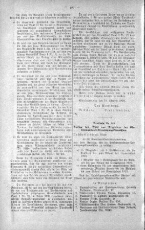 In nicht öffentlicher Sitzung. (145.), 30. Oktober 1918