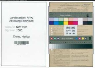 Entnazifizierung Hedda Cranz, geb. 23.03.1885 (Kreisfuersorgerin)