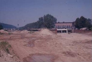 Oberesslingen, Kraftwerk Durchstich, flussabwärts