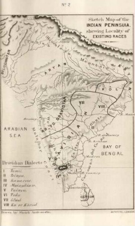 Sketch map of the Indian Peninsula