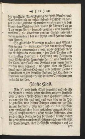 Fünfte Claß.