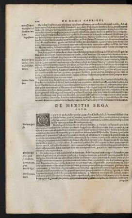 De Meritis Erga Deum.