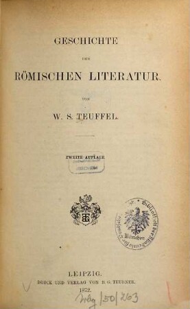 Geschichte der römischen Literatur