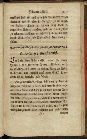 Aufrichtiges Geständniß. - Von den Offiziers-Equipagen.