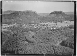 Blick vom Lilienstein nach Gohrisch