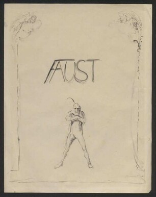 Titelblattentwurf zu Faust II