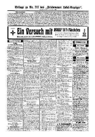 Beilage zu Nr. 217