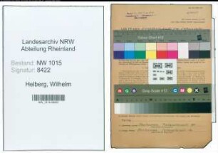 Entnazifizierung Wilhelm Helberg , geb. 25.07.1891 (Kaufmaennischer Angestellter)