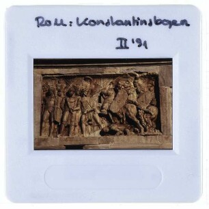 Rom, Konstantinsbogen : Detail, Relief
