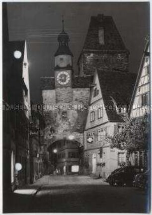Rothenburg ob der Tauber, Markusturm und Röderbogen