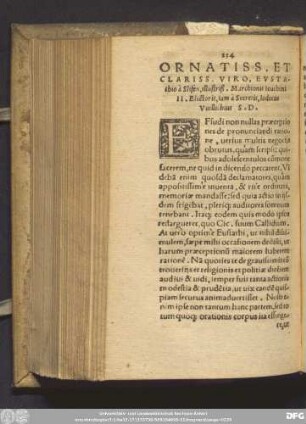 Ornatiss. Et Clariss. Viro, ... Marchionis Ioachimi ... Iodocus Vuillichius ...