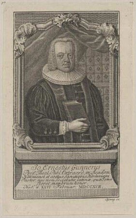 Bildnis des Jo. Ernestus Gunnerus