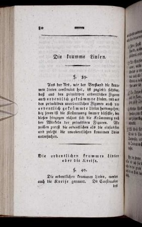 Die krummen Linien.
