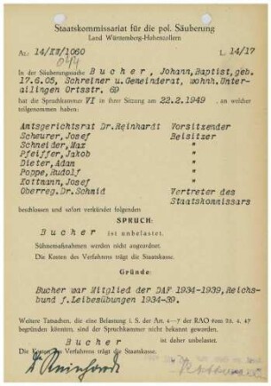 Bucher, Johann Baptist